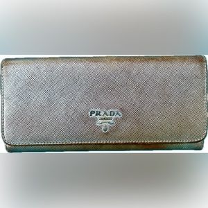 PRADA Long Wallet in Champagne